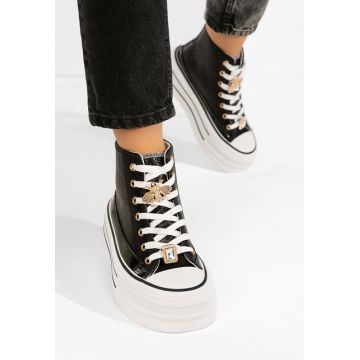 Tenisi cu platformă Trixy negri