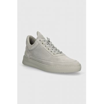Filling Pieces sneakers din piele intoarsă Low Top Suede All Grey culoarea gri, 10122791783