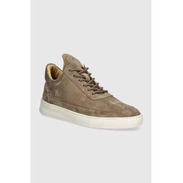 Filling Pieces sneakers din piele intoarsă Low Top Suede culoarea bej, 10122793055