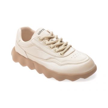 Pantofi sport GRYXX nude, 91652, din piele ecologica