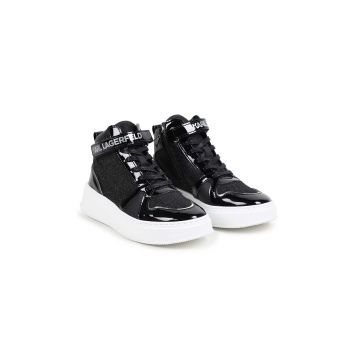 Karl Lagerfeld sneakers pentru copii culoarea negru, Z30306