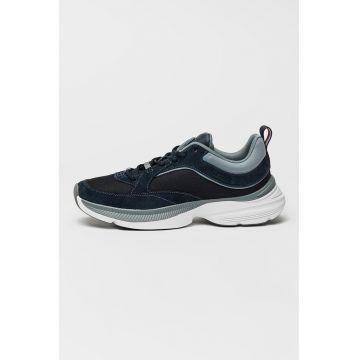 Pantofi sport cu insertii din piele intoarsa Dynafast