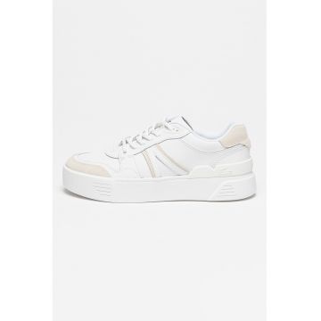 Pantofi sport de piele ecologica cu garnituri de piele intoarsa