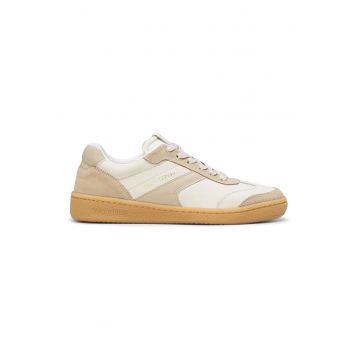 Pantofi sport de piele si piele intoarsa