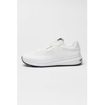 Pantofi sport din material textil cu detaliu logo