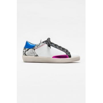 Pantofi sport din piele cu garnituri contrastante