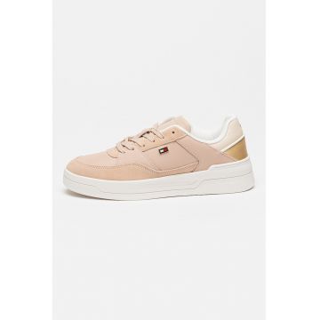 Pantofi sport din piele cu garnituri din piele intoarsa