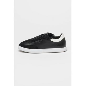 Pantofi sport din piele si garnituri din piele intoarsa