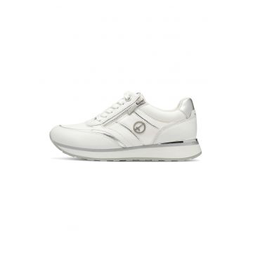 Pantofi sport low-cut cu garnituri de piele