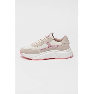 Pantofi sport Starlyn wedge cu aspect metalizat