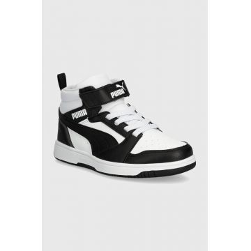 Puma sneakers pentru copii Rebound V6 Mid AC+ PS culoarea rosu