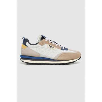 Pantofi sport cu garnituri de piele intoarsa