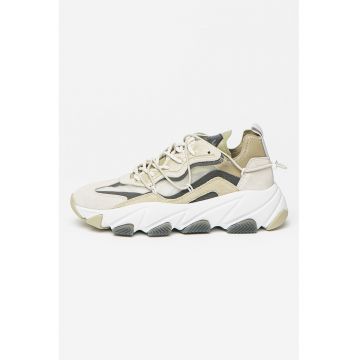 Pantofi sport cu garnituri de piele intoarsa Extra Bis