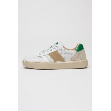 Pantofi sport cu garnituri de piele intoarsa Five