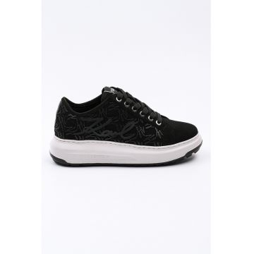 Pantofi sport cu insertie din piele