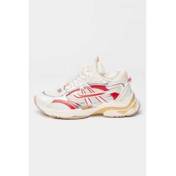 Pantofi sport cu insertii de piele ecologica Race