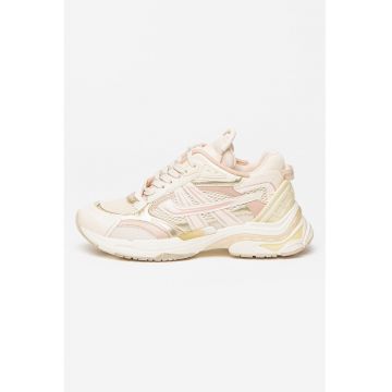 Pantofi sport cu insertii de piele ecologica Race