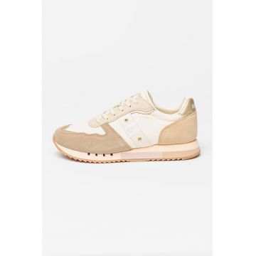 Pantofi sport cu insertii de piele intoarsa