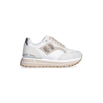 Pantofi sport cu insertii din piele intoarsa