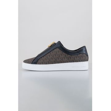 Pantofi sport cu model si garnituri de piele ecologica