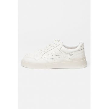 Pantofi sport de piele cu detaliu perforat