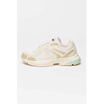 Pantofi sport de plasa cu garnituri de piele ecologica