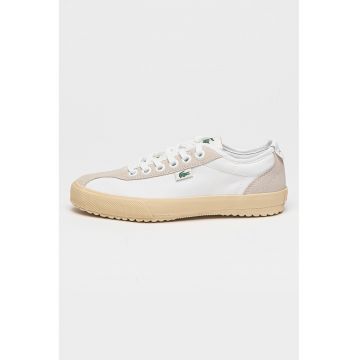 Pantofi sport din material textil cu garnituri din piele intoarsa