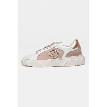 Pantofi sport din piele cu detaliu logo