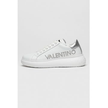 Pantofi sport din piele cu logo cu nituri