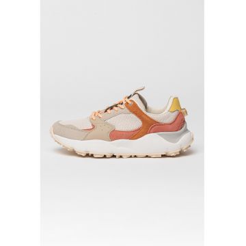 Pantofi sport textili cu insertii din piele intoarsa Tecla