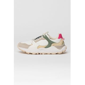 Pantofi sport textili cu insertii din piele intoarsa Tecla