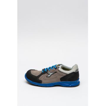 Pantofi sport unisex din piele nabuc cu garnituri contrastante D-Flex