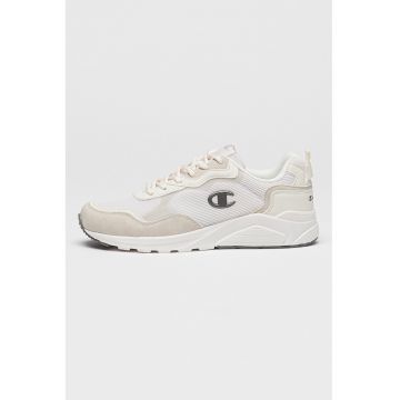 Pantofi sport wedge de piele ecologica si plasa Rodona