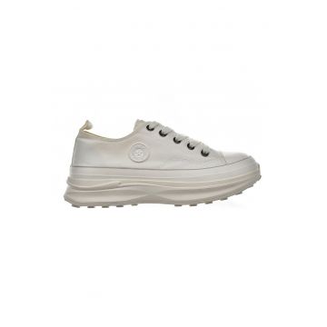 Pantofi sport wedge din panza