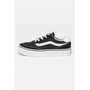 Tenisi de panza cu garnituri de piele intoarsa Brooklyn