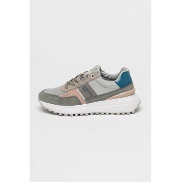 Pantofi sport cu insertii din piele intoarsa Lyn