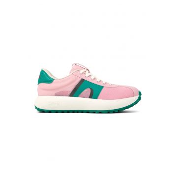 Pantofi sport de plasa cu insertii de material sintetic