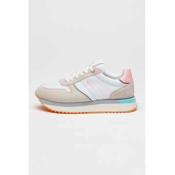 Pantofi sport din material textil cu garnituri din piele intoarsa RR274A047