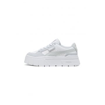 Pantofi sport flatform cu insertii din piele intoarsa Mayze Stack Luxe