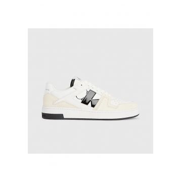 Pantofi sport  pentru Barbati - basket cupsole low lth - YM0YM00933-01W - Alb