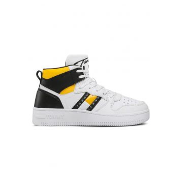 Pantofi sport  pentru Barbati - tj retro basket mid cut - EM0EM01142-YBR - Alb
