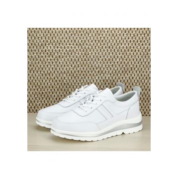 Sneakers alb din piele naturala 5089 M2 12597