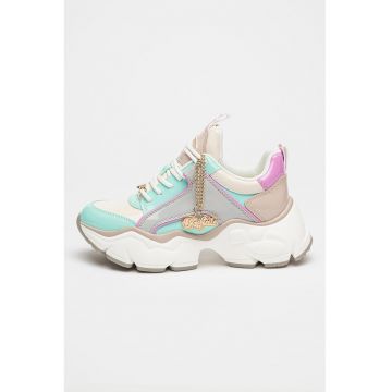 Pantofi sport colorblock Binary - Turcoaz/Gri cenusiu/Alb murdar