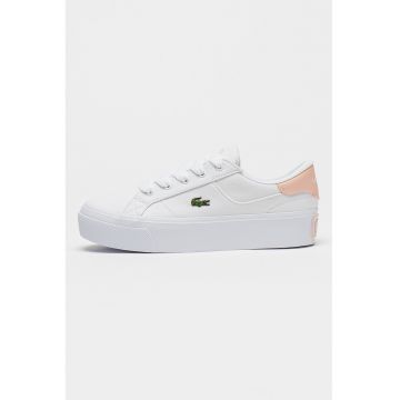 Pantofi sport cu talpa flatform si logo