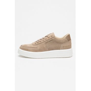 Pantofi sport de piele intoarsa cu logo Flynn