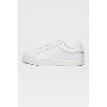 Pantofi sport din piele cu garnituri contrastante