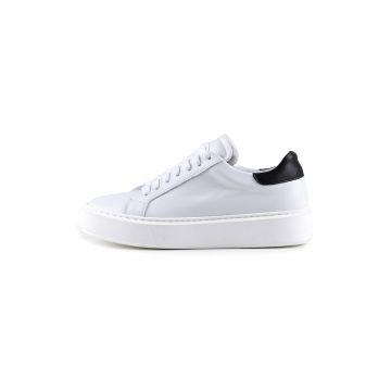 Pantofi sport din piele cu model uni