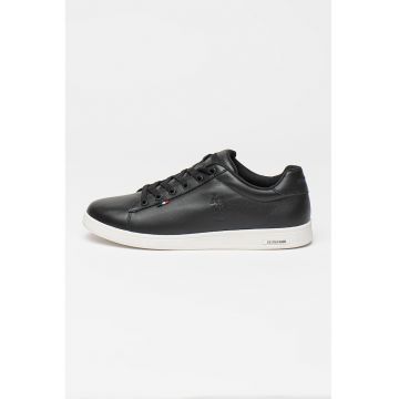 Pantofi sport din piele cu varf rotund