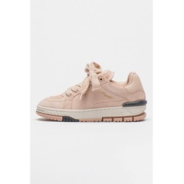 Pantofi sport din piele intoarsa si piele