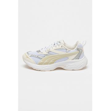 Pantofi sport cu insertii de plasa Morphic Metallic